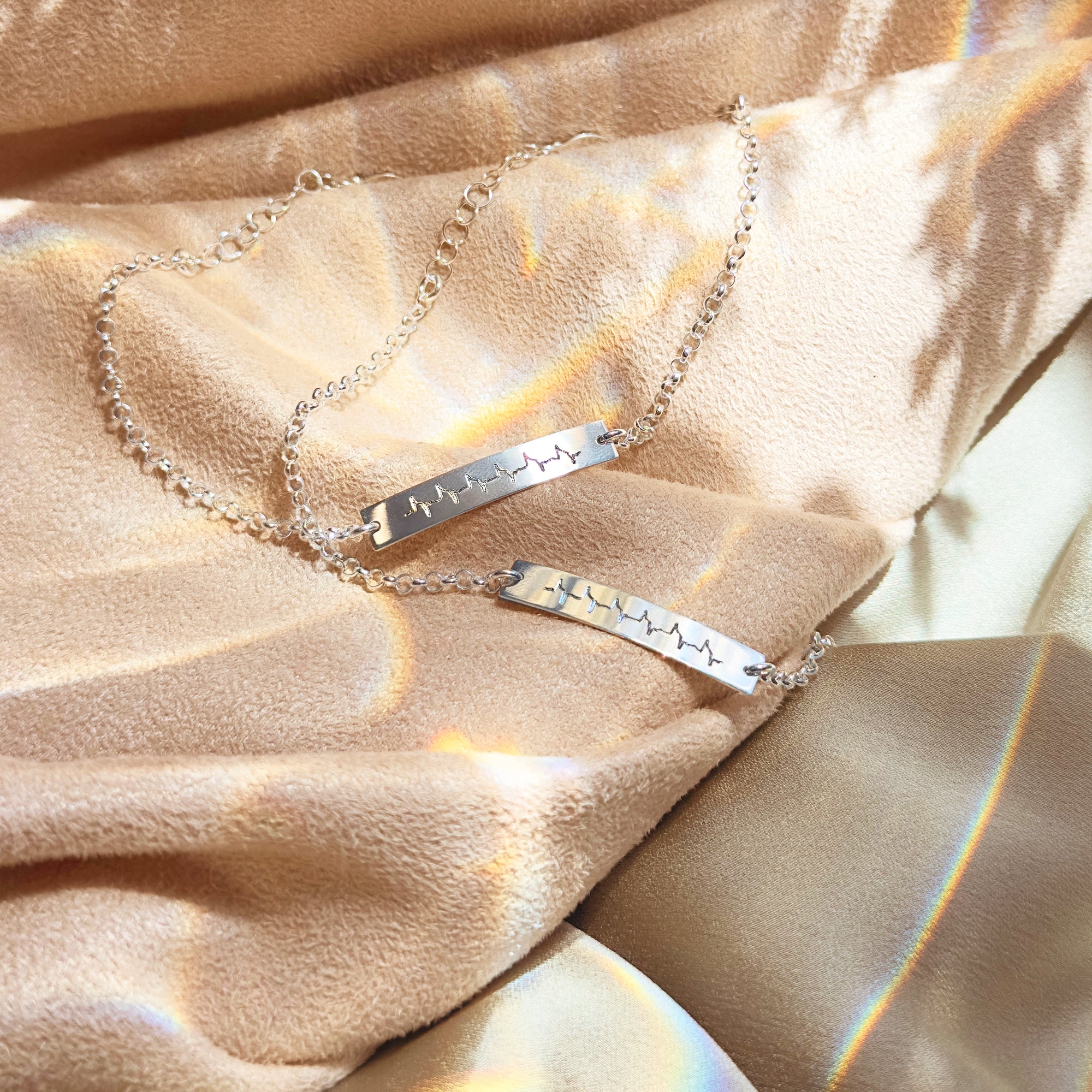 Actual Heartbeat Bracelet, Real Photo Engraved Sonogram Bracelet, 925 Sterling Silver, 14k Gold, Rose Gold Fill, Custom Memorial Jewelry Gift for Mom