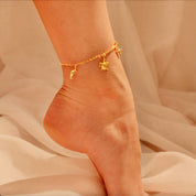 Custom Charm Anklet : Available with a variety of charms