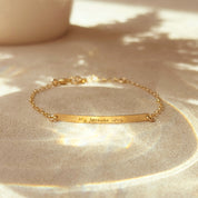 Custom Coordinates Skinny Bar Bracelet