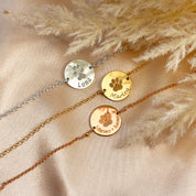 Sterling silver, gold, and rose gold bar bracelets engraved with custom paw prints and pet names, personalized pet memorial jewelry for dog or cat lovers, meaningful remembrance gift with adjustable chain options.