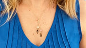 Personalized Birthstone & Name Lariat Necklace for Mom