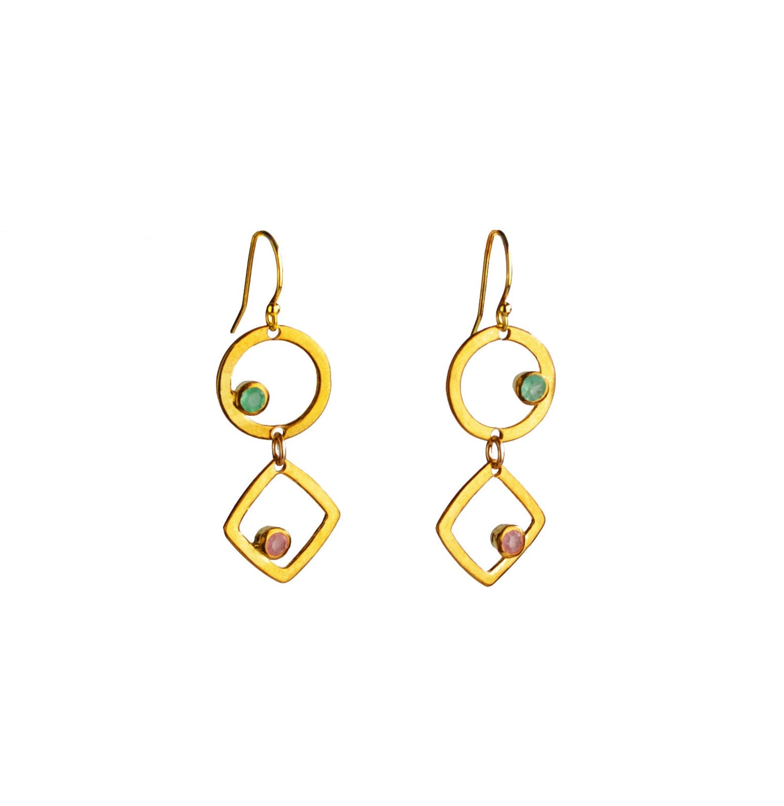 Eden Series Custom Geometric Minimalist Drop Earrings – Danique