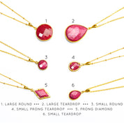 Ruby Necklace : July Birthstone