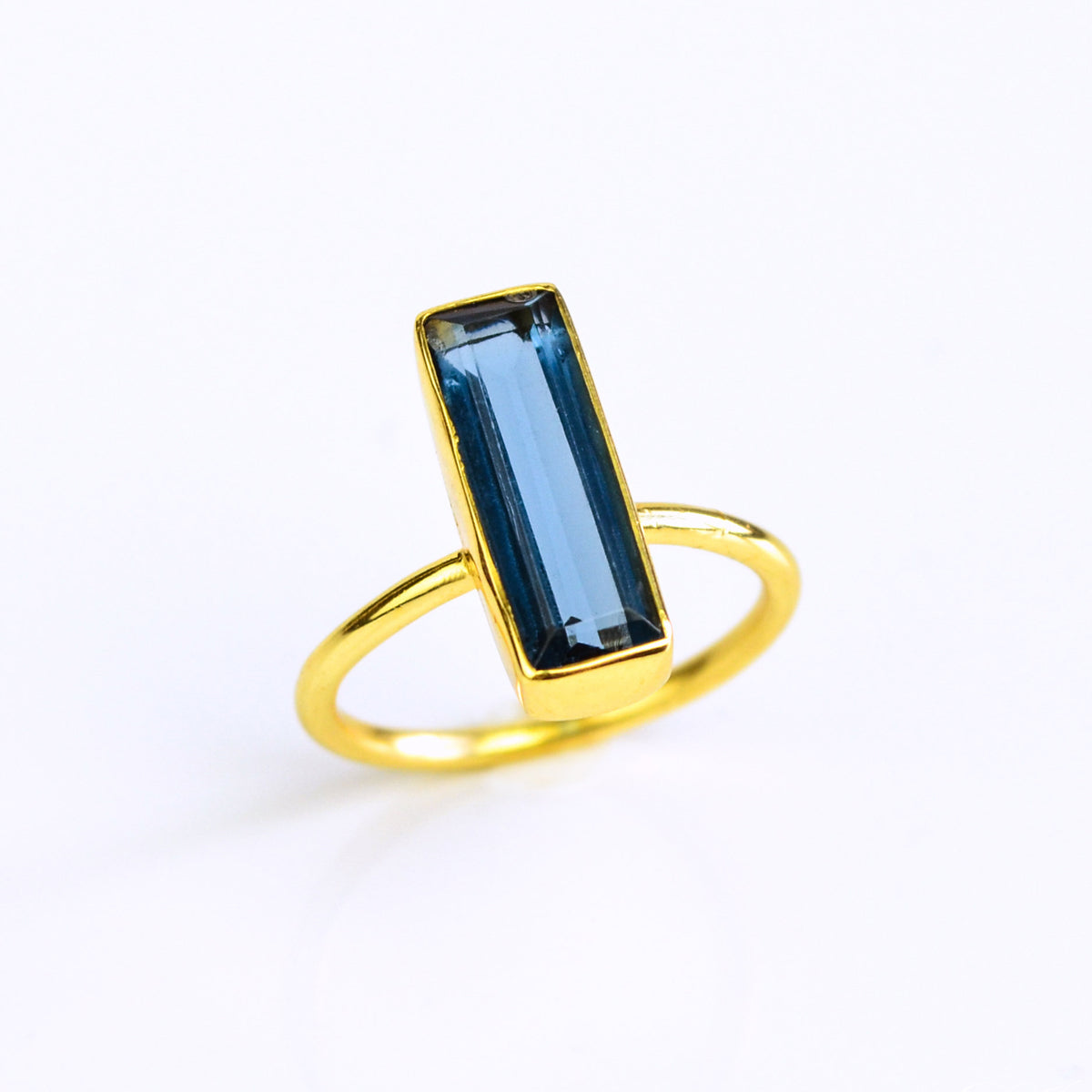 Kyanite Bar Ring September Birthstone Danique Jewelry