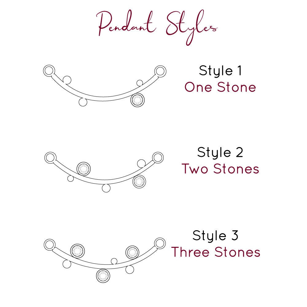 Curved Bar Necklace with Birthstones Sterling Silver, Rose Gold, Gold, Family Tree Christmas Gift for Grandmother, Stocking Stuffer Necklace for Mom