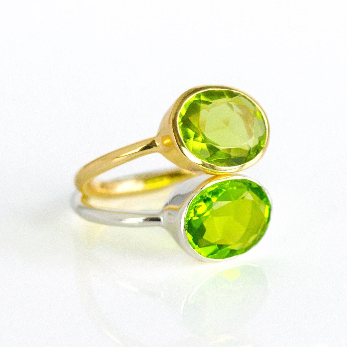 Oval Peridot Ring : August Birthstone
