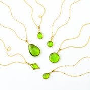Peridot Necklace : August Birthstone