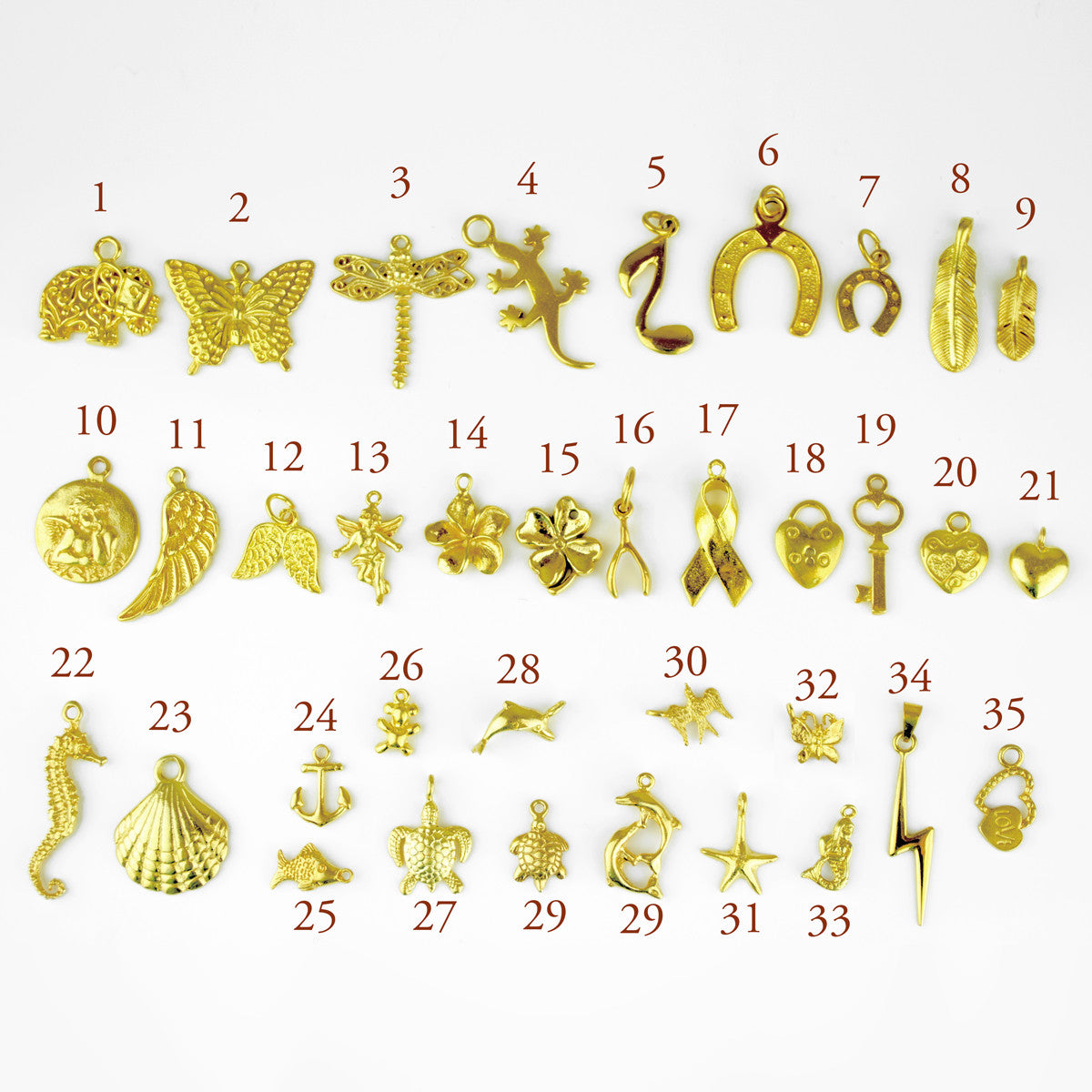 Various Metal Charms