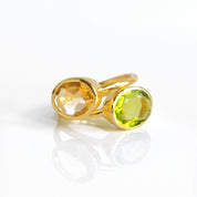 Oval Peridot Ring : August Birthstone