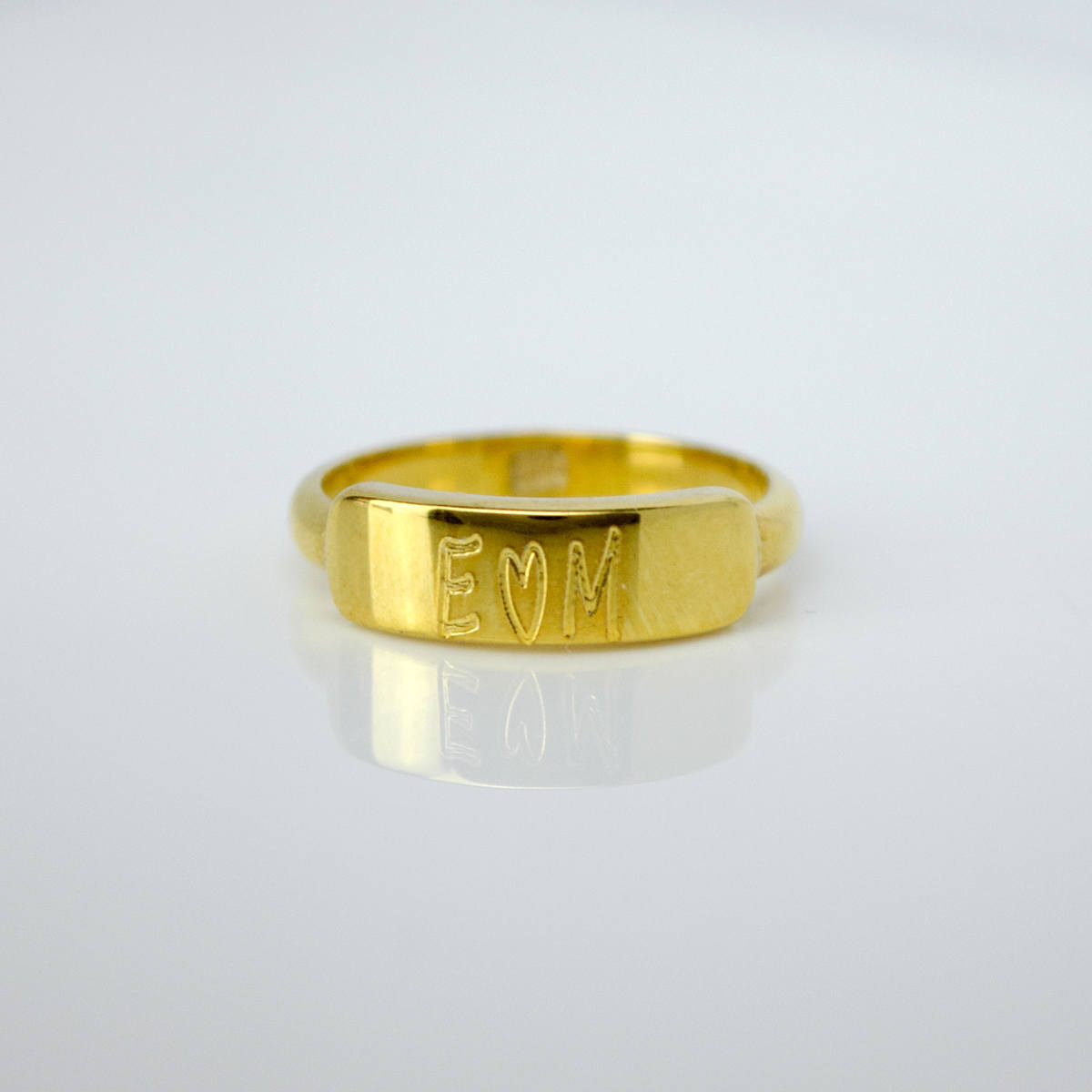 Custom Engraved Bar Ring