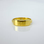 Custom Engraved Bar Ring