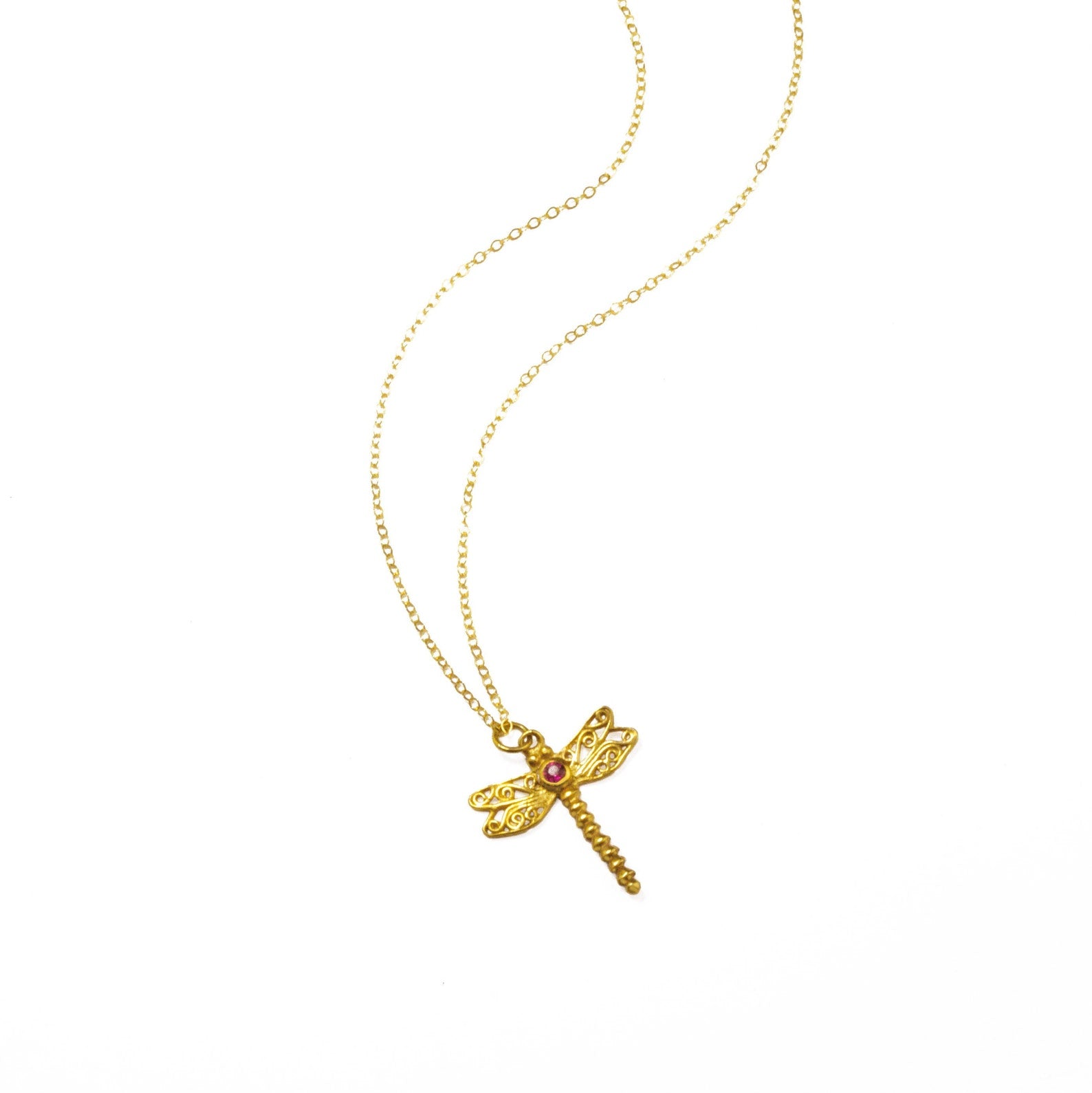 Dragonfly birthstone necklace on sale