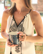 Large Kyanite Teardrop Oval Ring