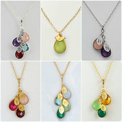 Personalized Mother's Necklace - Custom Birthstone Jewelry - Mom and her kids