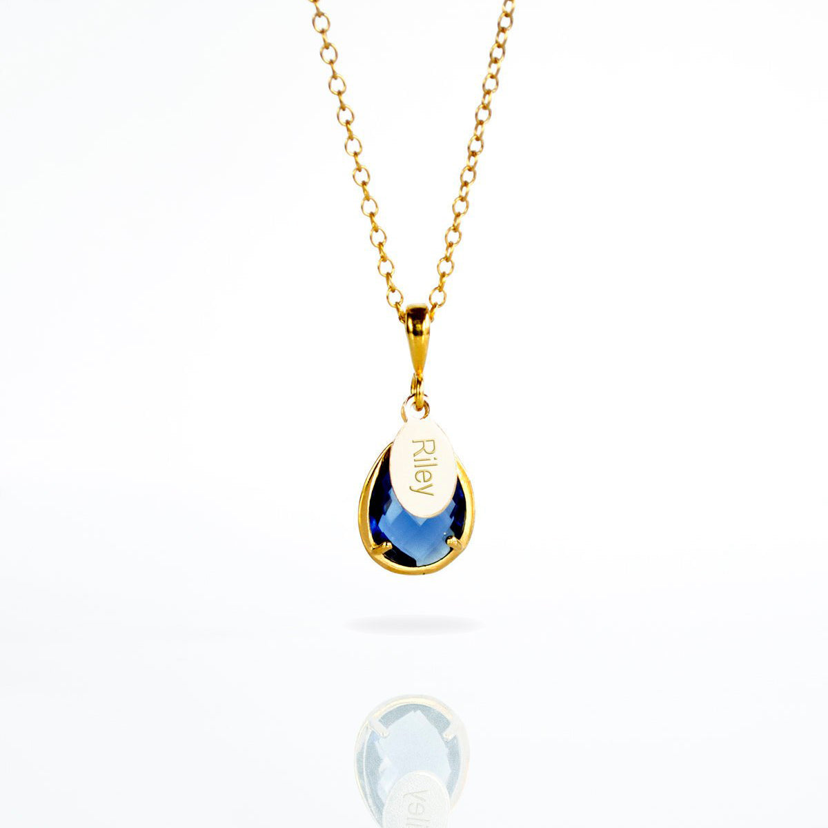 September Birthstone Necklace : Kyanite