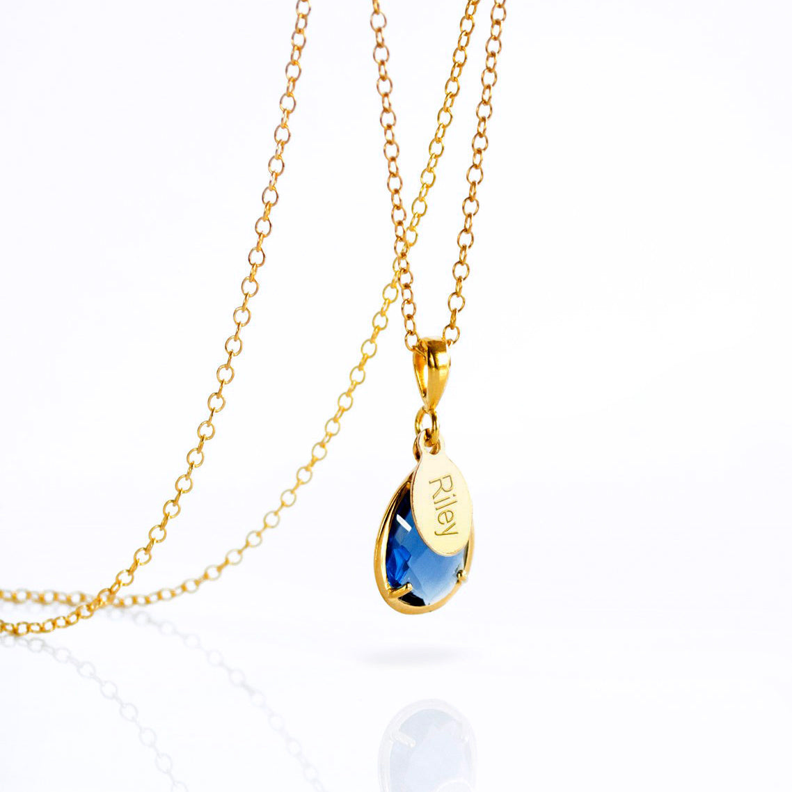 September Birthstone Necklace : Kyanite