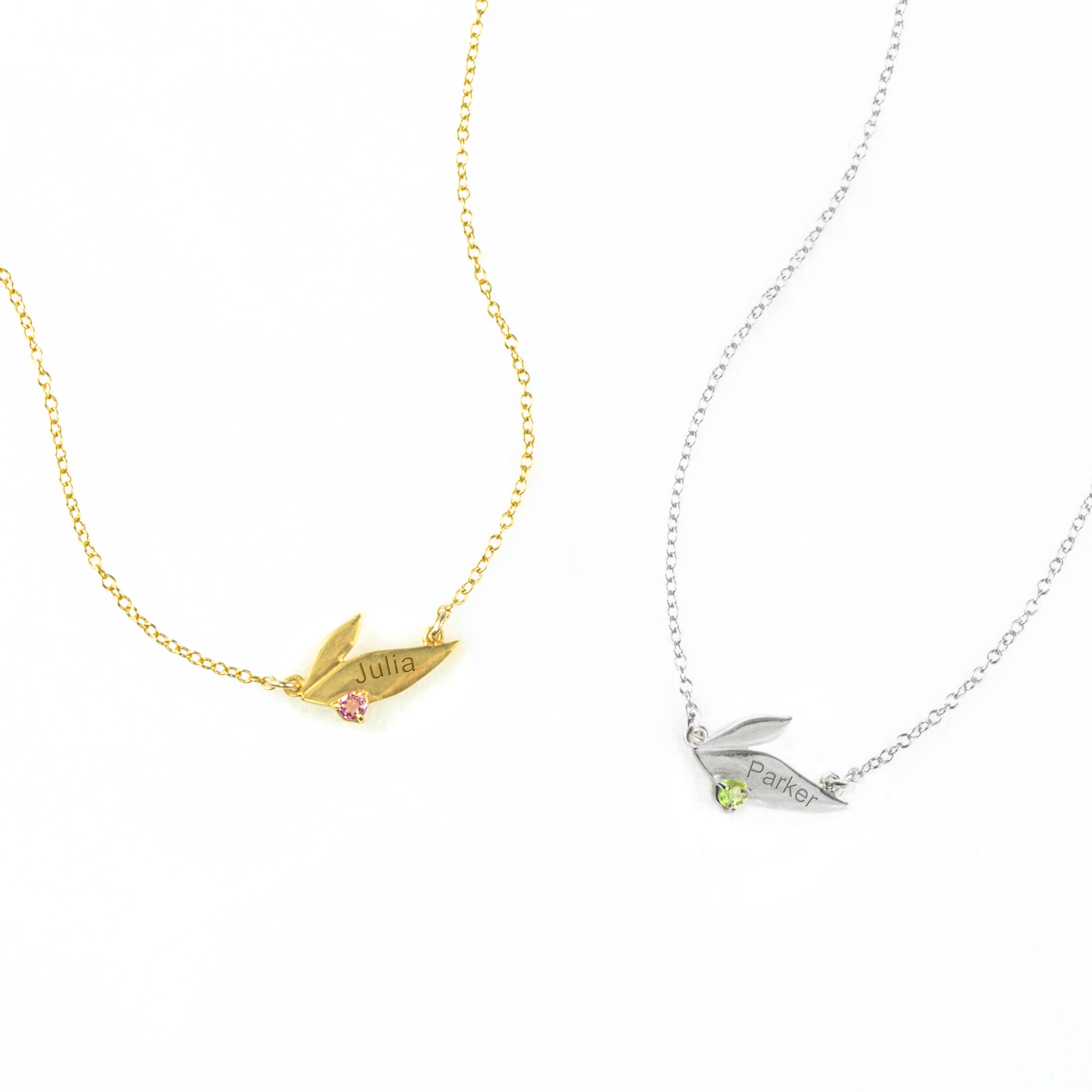 Personalized Family Necklace with Custom Names & Birthstones