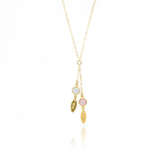 Personalized Birthstone & Name Lariat Necklace for Mom