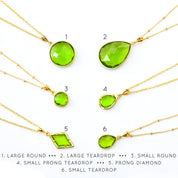 Peridot Necklace : August Birthstone