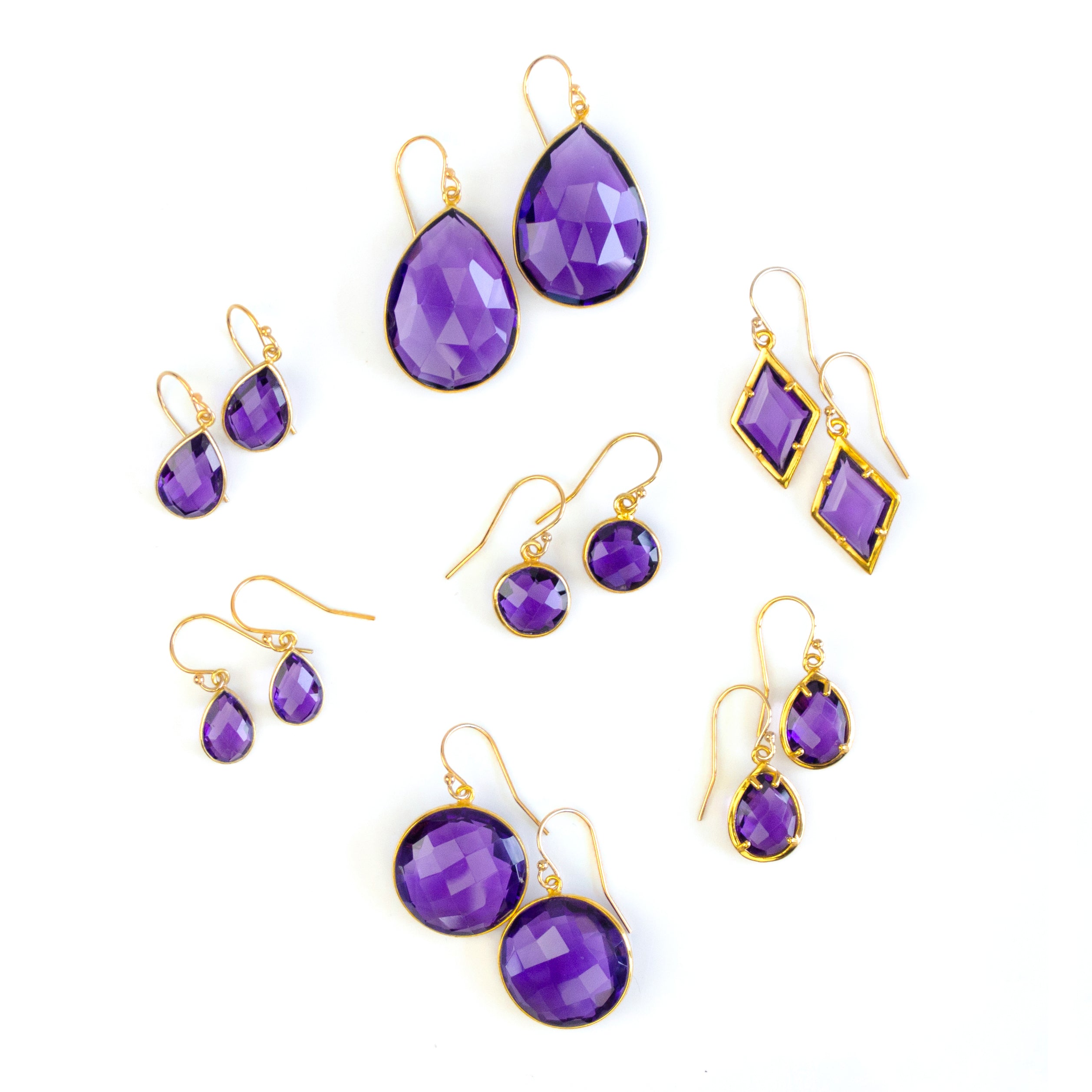 Purple Amethyst Necklace : February Birthstone