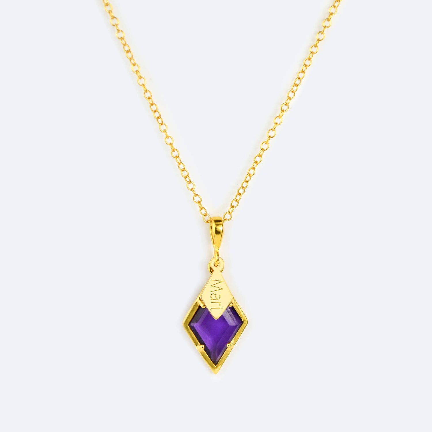 Diamond shaped pendant on sale