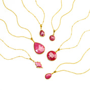 Ruby Necklace : July Birthstone