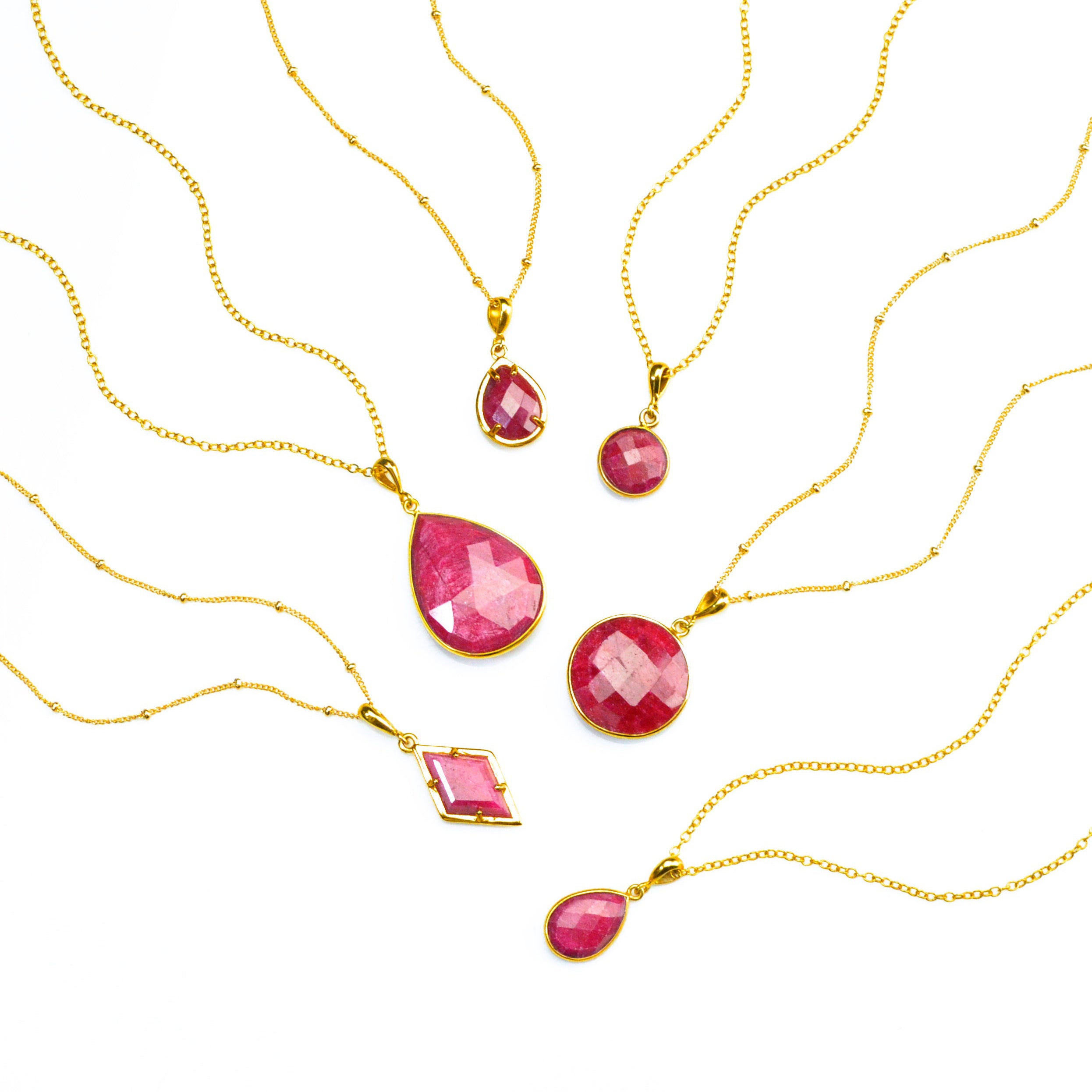 Ruby Necklace : July Birthstone