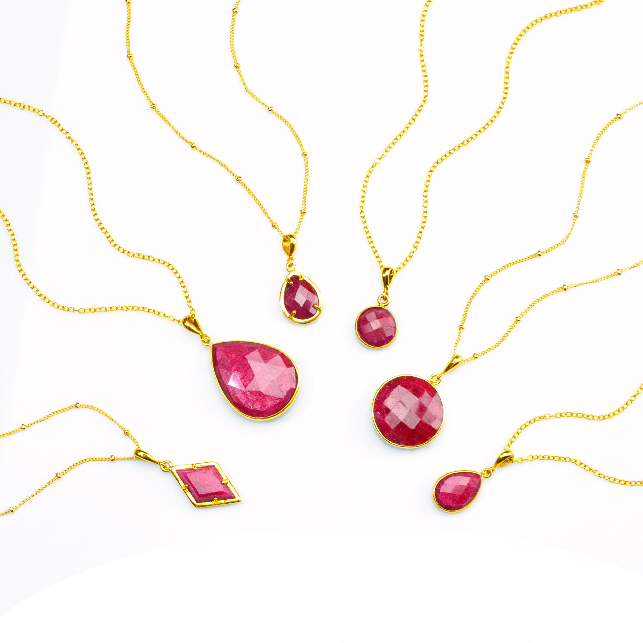 Ruby Necklace : July Birthstone