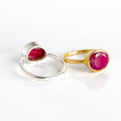 Oval Ruby Ring : July Birthstone