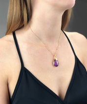 Personalized Name & Birthstone Necklace, Custom Name necklace