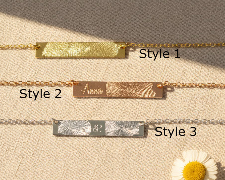 A Mark Only You Can Leave: The Fingerprint Necklace for Valentine’s Day