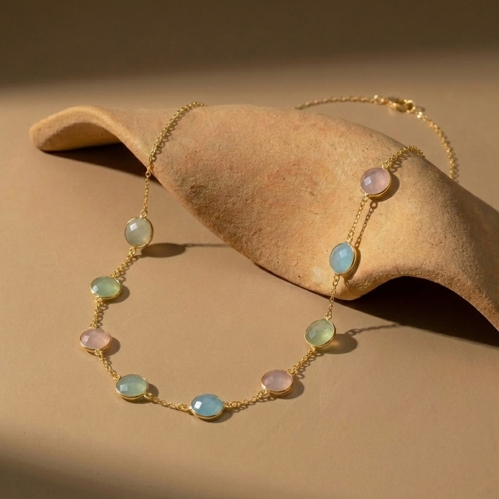 Personalized Taylor Swift Inspired Station Necklace 10mm