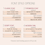 font style options. necklaces for women, gift for her, gift for wife, birthday, christmas gift, valentine's day gift, gift for girlfriend, anniversary gift, silver anniversary, gold anniversary, personalized jewelry, custom jewelry, gift for fiance, holiday gift, unique gift ideas, necklaces for her, wedding party gifts, bridal party gifts, prom season, prom jewelry, birthstone necklaces, engraved necklaces, grad gift, graduation gift, present