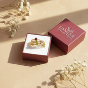 Danique Jewelry gift box with stackable birthstone ring set, ready to gift personalized mother rings for birthday, Mother’s Day, or Christmas