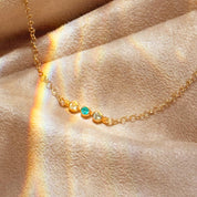 Tiny Birthstone Custom Bar Bracelet, Available in All Birthstones, Personalized Mother's Bracelet & Kids Birthstones, Silver, Gold, Mother's Day Gift
