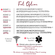 Choose from one of our font options to engrave a quote, name, coordinates or create a medical identification necklace using the star of life or caduceus symbols.
