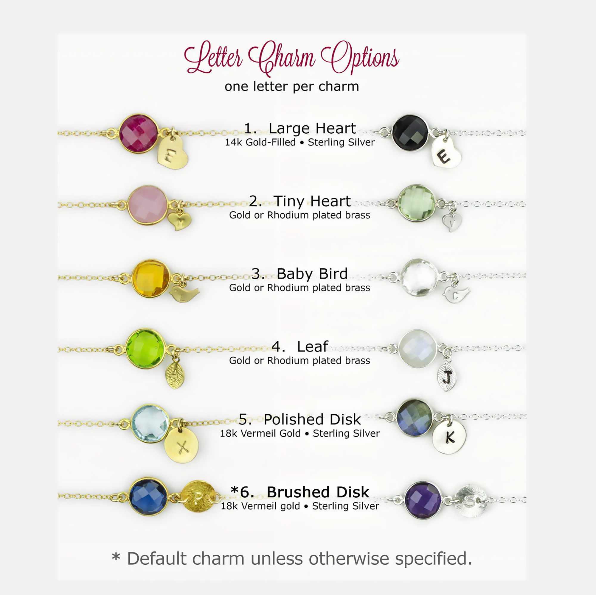 Custom Rainbow Moonstone Bracelet with Initial Charm June Birthstone