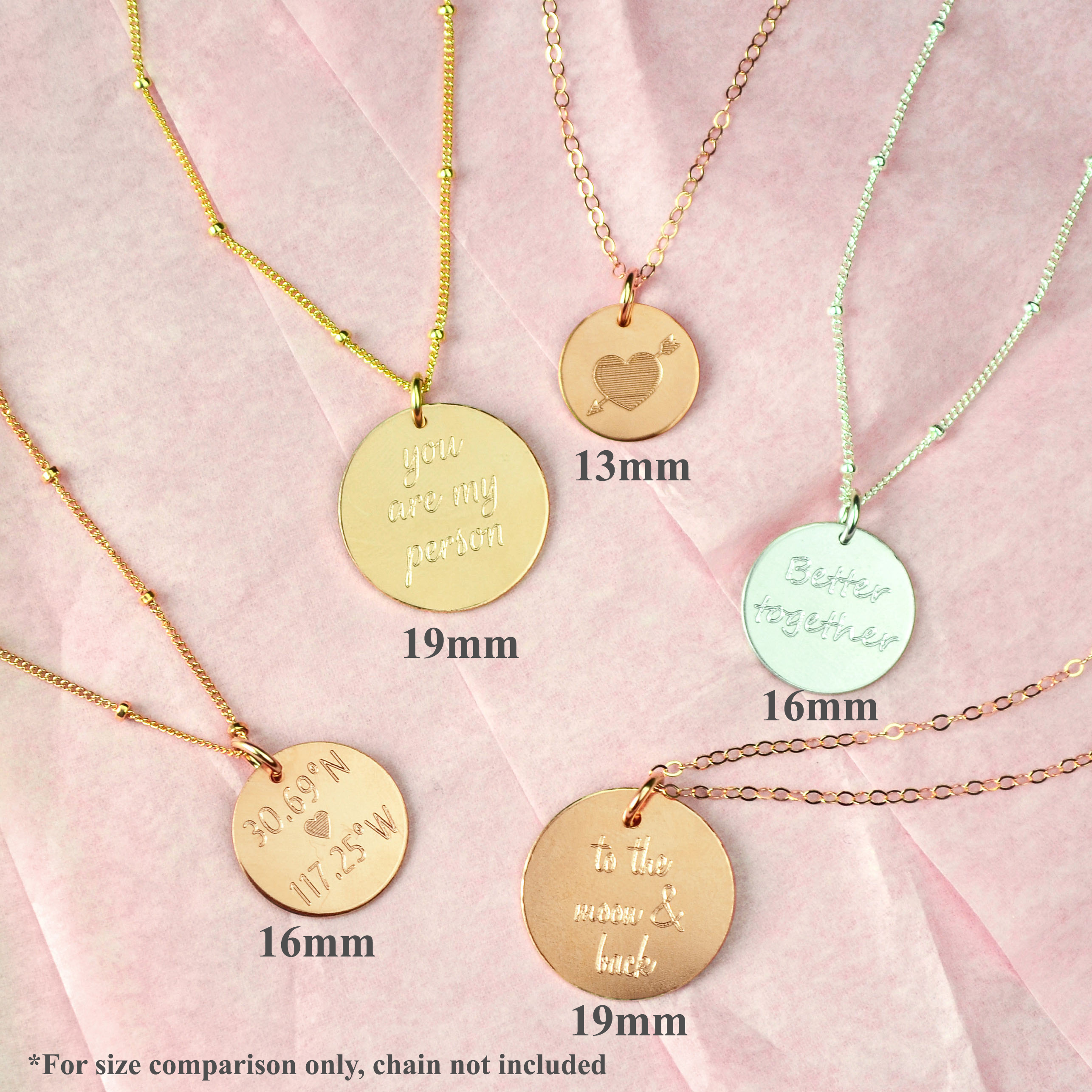 Round Additional Disc Pendant Multiple Sizes