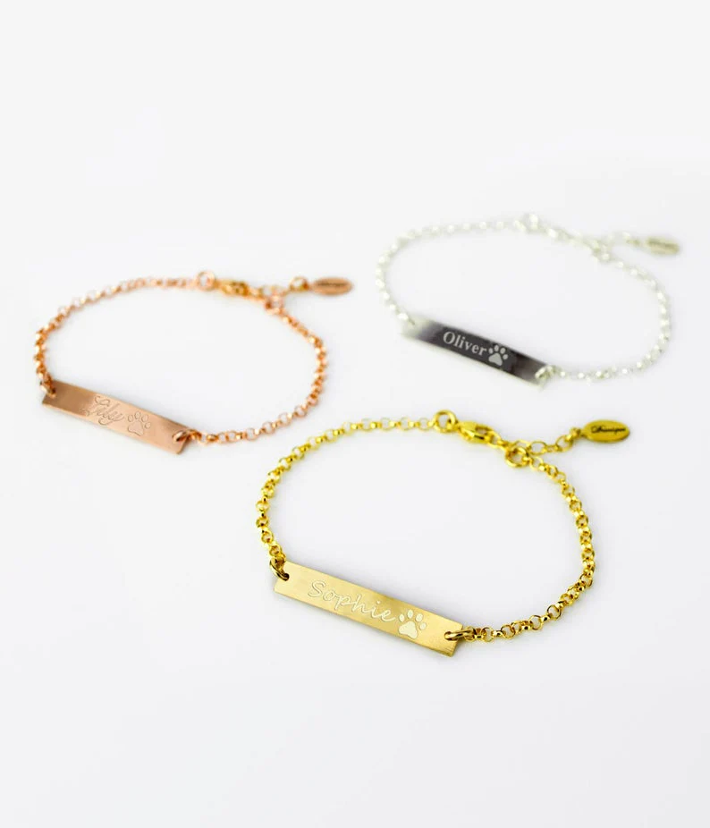 Personalised Anklet Gold Ankle Bracelet With Name Personalzed