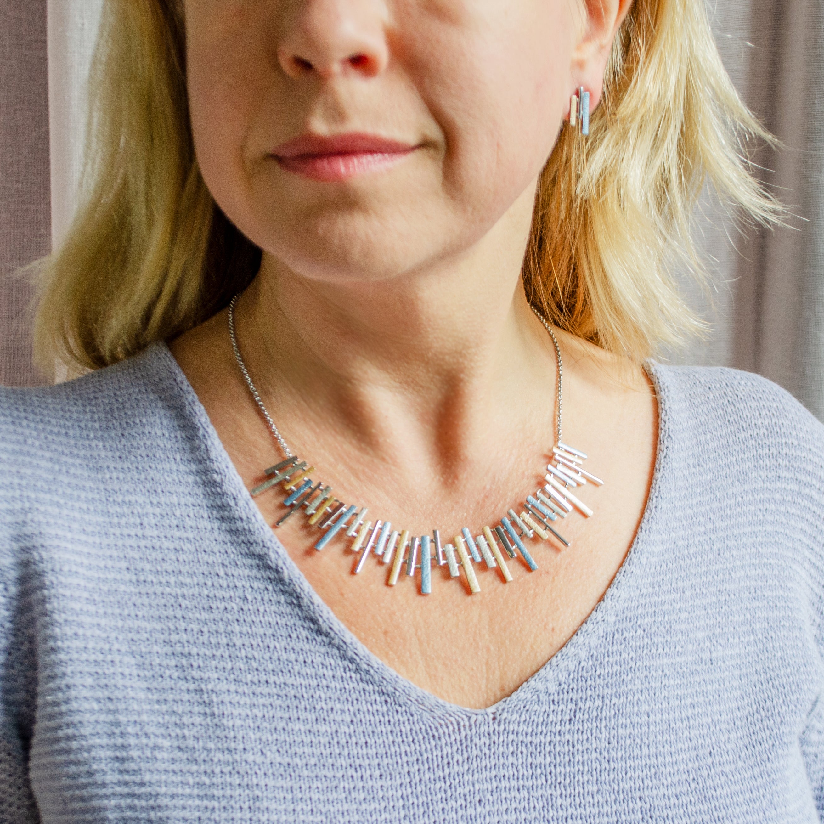Boho Style Sun Ray Bar Earrings
