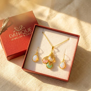 personalized mom necklace with birthstones and matching earrings gift for mothers day