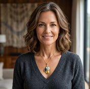 Mother's Necklace with Kids Birthstones, Names and Birthdays