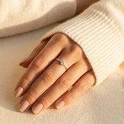 clear quartz stacking rings gold 
