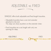 We offer adjustable and fixed bracelets. Choose between an extender or a singular fixed length. Birthstone necklace quality, birthstone quartz bracelet, high quality birthstone jewelry, birthstone jewelry idea, birthstone jewelry with multiple stones