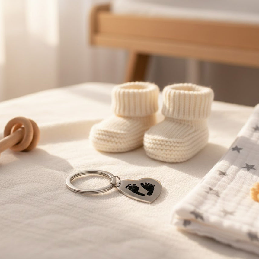 Personalized Heart Shaped Keychain