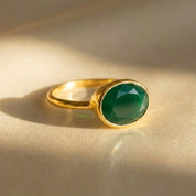 May birthstone Green Onyx ring, Green Chalcedony birthstone jewelry, Custom green gemstone ring, Personalized birthstone ring, Green Aventurine alternative, Earth gemstone ring, Heart chakra stone, Heart healing gemstone, Elegant green jewelry