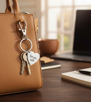 Personalized Heart Shaped Keychain
