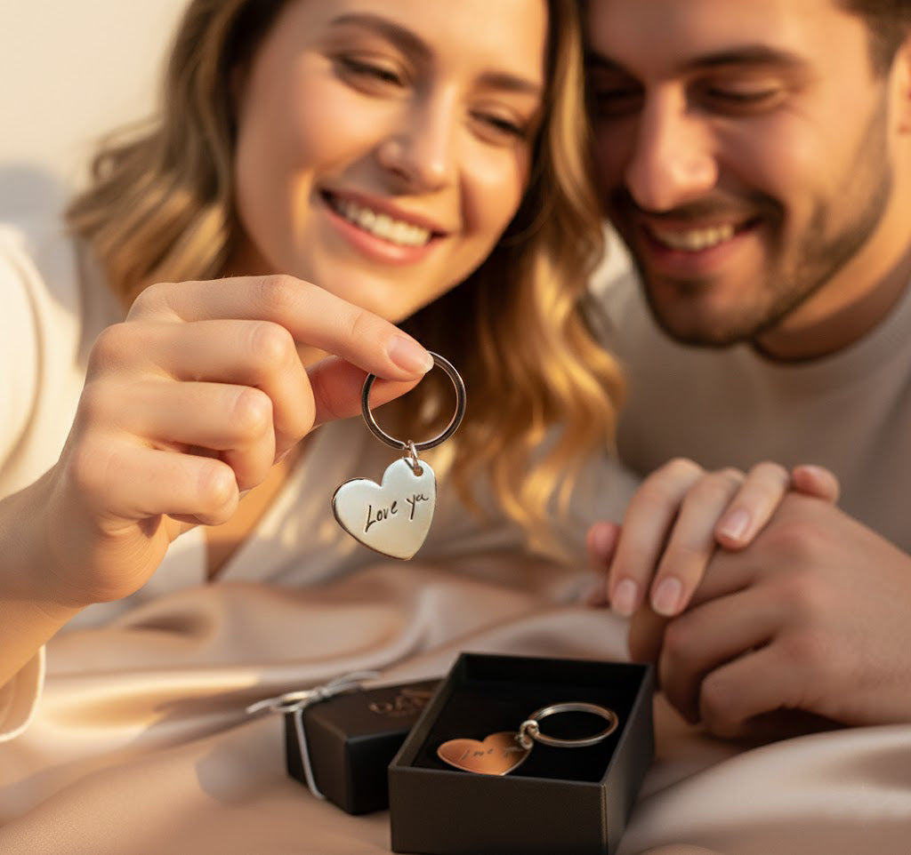 Personalized Heart Shaped Keychain