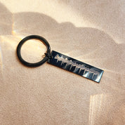 Actual Baby's Heartbeat Engraved Rectangle Keychain, Child's Doppler, Sonogram Image, Mother's Day Gift, Father's Day, Custom Engraved Photo Keychain