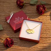 Dainty Initial Disc Necklace, Personalized Initial Necklace for Women, Sterling Silver or Gold Filled Jewelry for Her, Engraved Mother's Day Jewelry